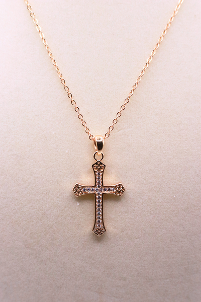 Jeans Warehouse Hawaii - NECKLACE SHORT PENDANT - CROSS NECKLACE | By RM MANUFACTURING