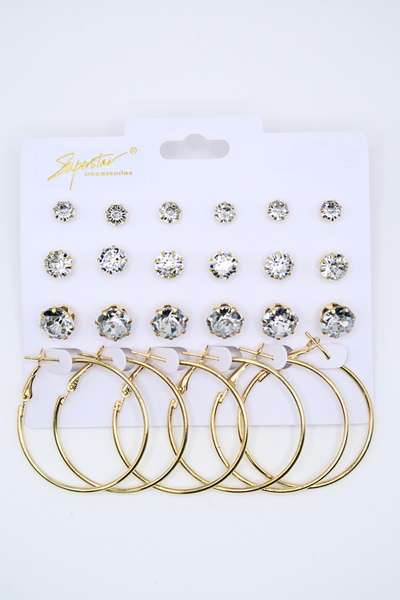 Jeans Warehouse Hawaii - MULTI ON CARD - LUXE EARRING SET | By AMEN TRADING