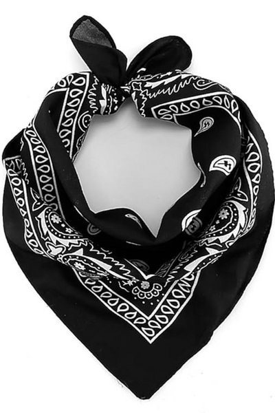 Jeans Warehouse Hawaii - BANDANAS - BLACK BANDANA | By JOIA TRADING