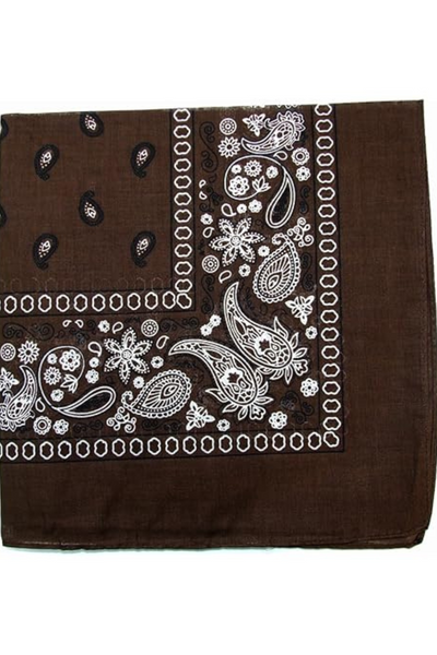 Jeans Warehouse Hawaii - BANDANAS - BROWN BANDANA | By JOIA TRADING