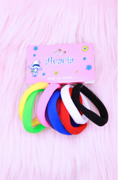 Jeans Warehouse Hawaii - PONYTAIL HOLDERS - MEDIUM HAIR TIES | By GOLDEN TOUCH IMPORT (CA)