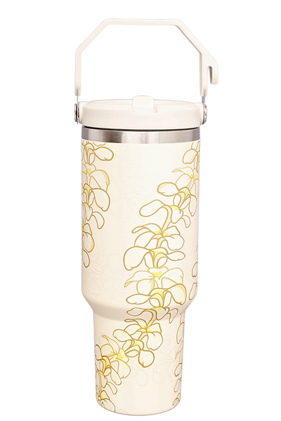 Jeans Warehouse Hawaii - MISC ACCESSORY - PLUMERIA TUMBLER | By GREENWELL PROMOTIONS LTD