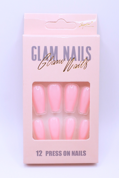 Jeans Warehouse Hawaii - PRESS ON NAILS - PINK COFFIN PRESS ON NAILS | By AMEN TRADING