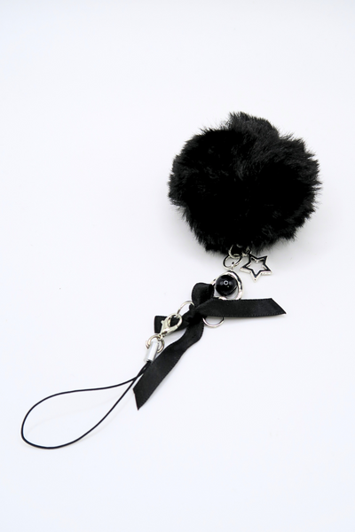 Jeans Warehouse Hawaii - KEYCHAINS - SILVER FUZZY PHONE CHARM | By GREENWELL PROMOTIONS LTD