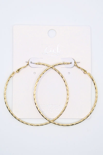 Jeans Warehouse Hawaii - BASIC HOOPS - BAMBOO HOOPS | By DUELLE FASHION INC