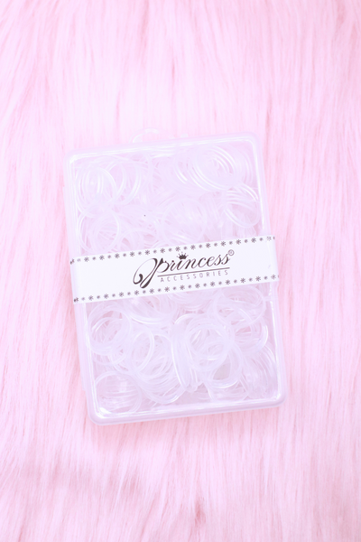 Jeans Warehouse Hawaii - PONYTAIL HOLDERS - 500 PCS CLEAR ELASTIC HAIR TIES | By AMERICAN (GGC) ACCESSORY