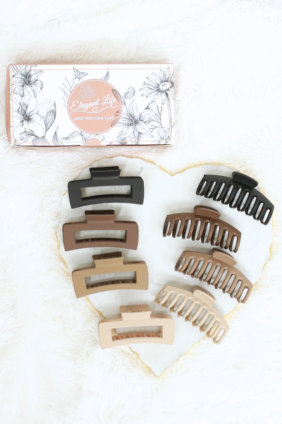 Jeans Warehouse Hawaii - CLAW CLIPS - 8 PC CLIP SET (STYLE C) | By GREENWELL PROMOTIONS LTD