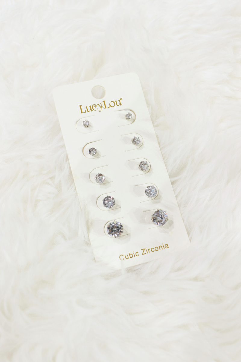 Jeans Warehouse Hawaii - CUBIC Z STUDS - MULTI SIZE SILVER STUDS PACK | By LB COLLECTION (LB&