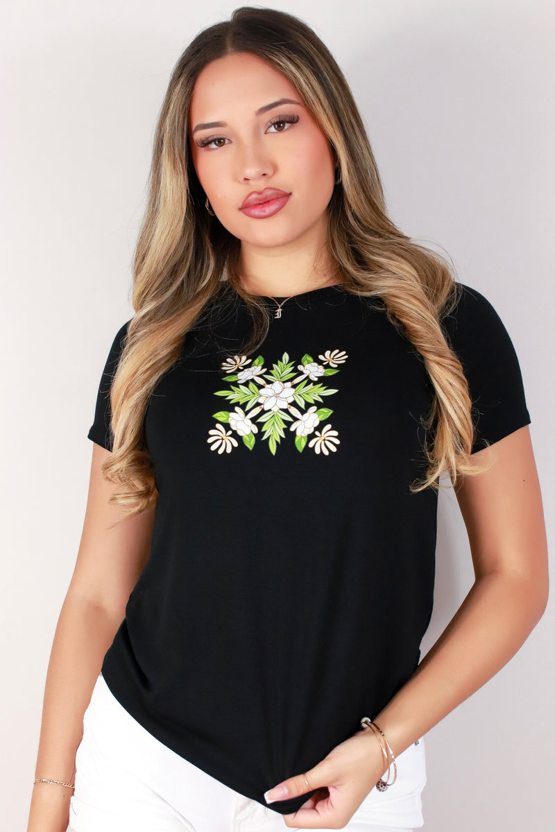 Jeans Warehouse Hawaii - S/S SCREEN - MAILE PIKAKE TEE | By LUZ