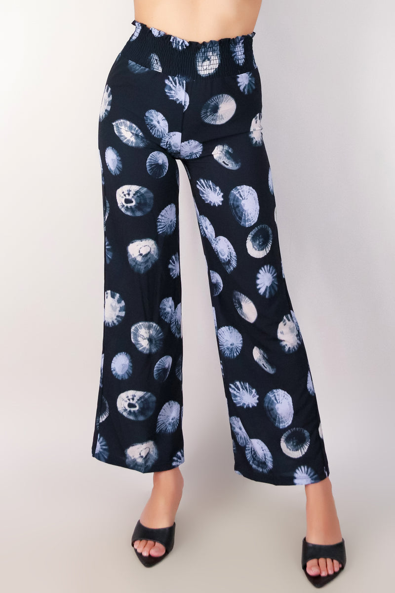 Jeans Warehouse Hawaii - PRINT WOVEN PANTS - OPIHI SMOCKED WAIST PANTS | By LUZ