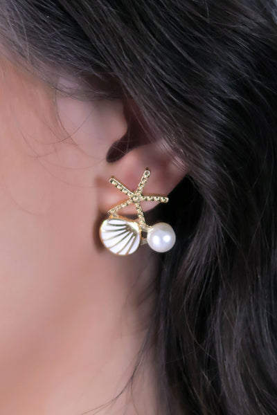 Jeans Warehouse Hawaii - STUDS - BY THE SEA EARRINGS | By ODIN FASHION CORP