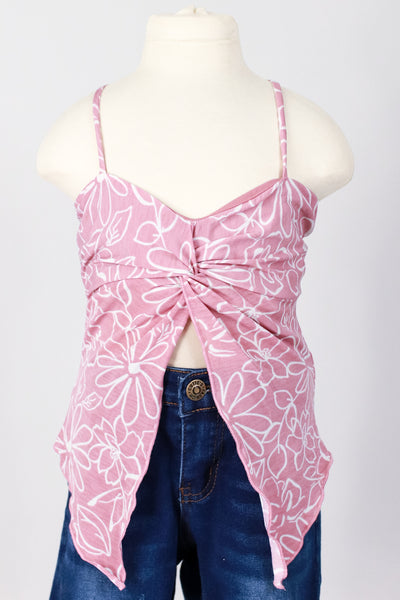 Jeans Warehouse Hawaii - S/L PRINT TOP 7-16 - BEAUTIFUL BLOOM FLYAWAY TOP | KIDS SIZE 7 - 16 | By PAPERMOON/ B_ENVIED