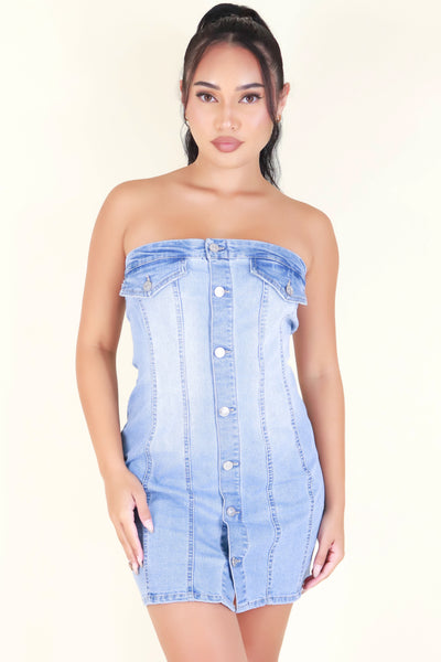 Jeans Warehouse Hawaii - TUBE SHORT SOLID DRESSES - ALWAYS BE AROUND DRESS | By STYLE MELODY