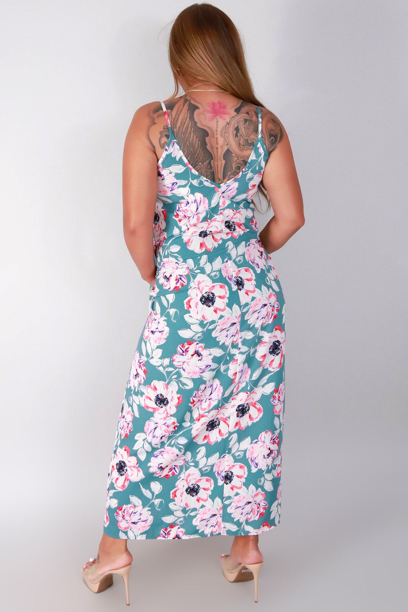 Jeans Warehouse Hawaii - PRINT LONG DRESSES - SLEEVELESS PEONY MAXI DRESS | By TYCHE