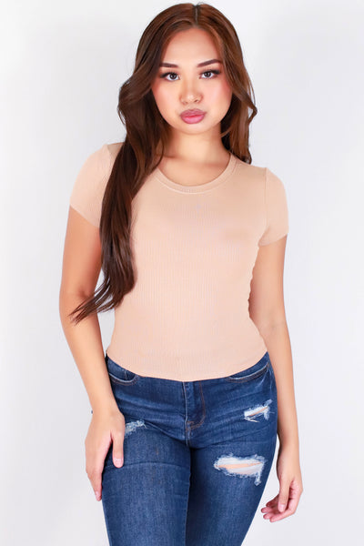 Jeans Warehouse Hawaii - S/S SOLID BASIC - WORTH IT CROP TEE | By CRESCITA APPAREL/SHINE I