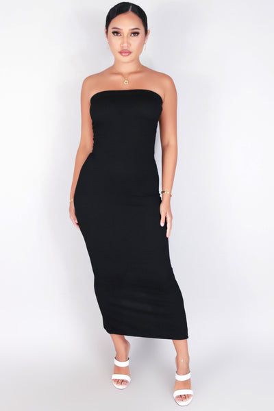 Jeans Warehouse Hawaii - TUBE LONG SOLID DRESSES - GOT ME THINKING DRESS | By PAPERMOON/ B_ENVIED