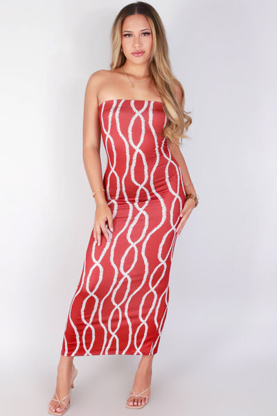 Jeans Warehouse Hawaii - TUBE LONG PRINT DRESSES - LEI MOMI TUBE DRESS | By LUZ