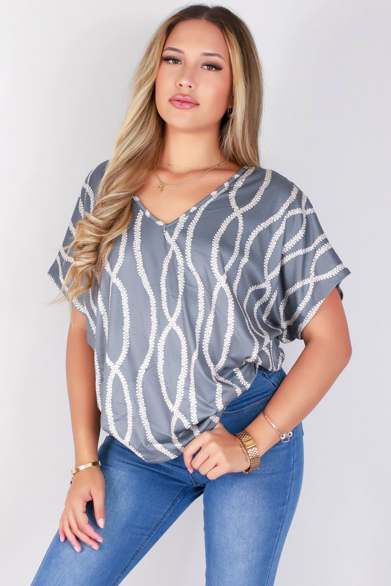 Jeans Warehouse Hawaii - SS PRINT - LEI MOMI DOLMAN TOP | By LUZ