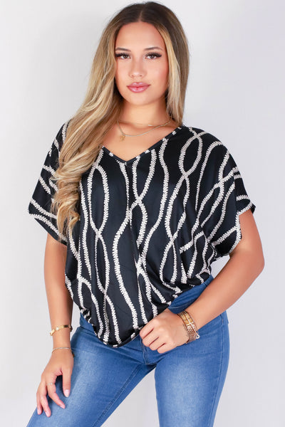 Jeans Warehouse Hawaii - SS PRINT - LEI MOMI DOLMAN TOP | By LUZ