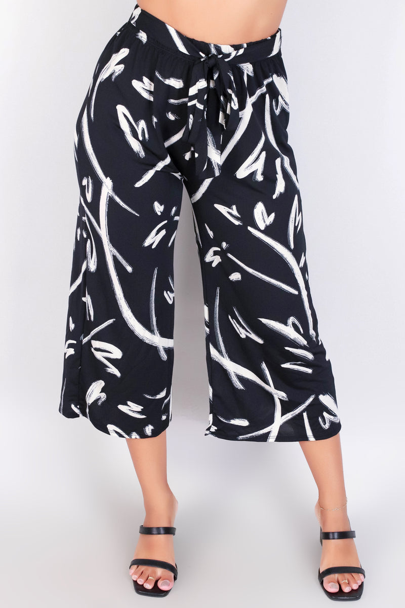 Jeans Warehouse Hawaii - PRINT KNIT CAPRI&