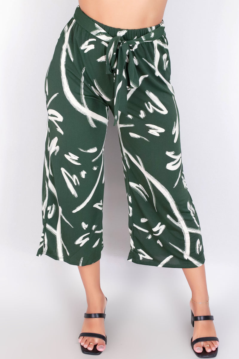 Jeans Warehouse Hawaii - PRINT KNIT CAPRI&