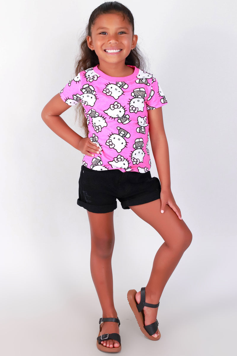 Jeans Warehouse Hawaii - S/S PRINT TOPS 2T-4T - HK LEOPARD TOP | KIDS SIZE 2T-4T | By PENGUIN KIDS WEAR INC