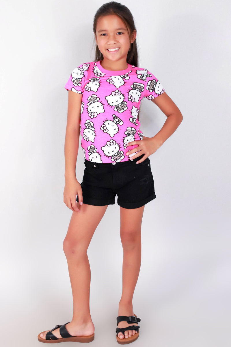 Jeans Warehouse Hawaii - S/S PRINT TOPS 4-6X - HK LEOPARD TOP | KIDS SIZE 4-6X | By PENGUIN KIDS WEAR INC