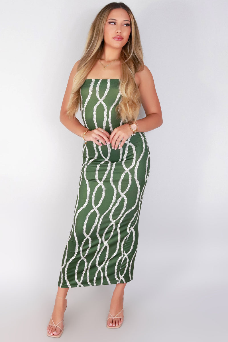 Jeans Warehouse Hawaii - TUBE LONG PRINT DRESSES - LEI MOMI TUBE DRESS | By LUZ