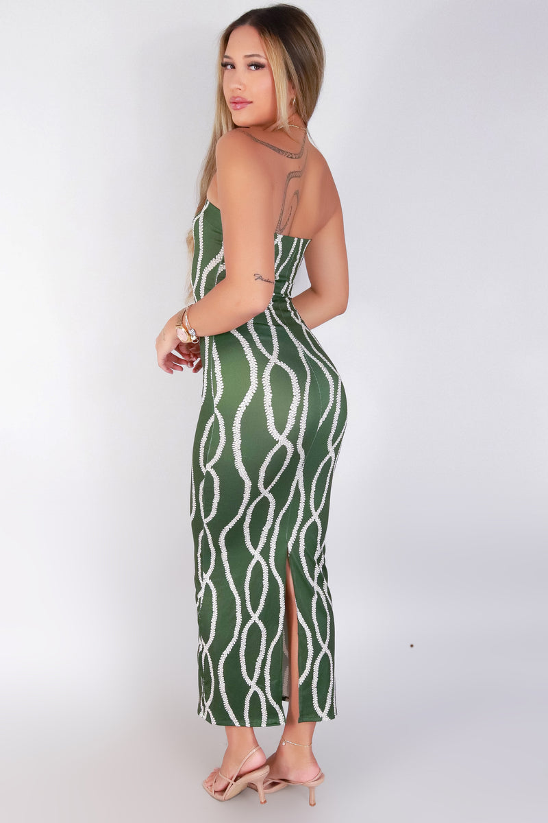 Jeans Warehouse Hawaii - TUBE LONG PRINT DRESSES - LEI MOMI TUBE DRESS | By LUZ