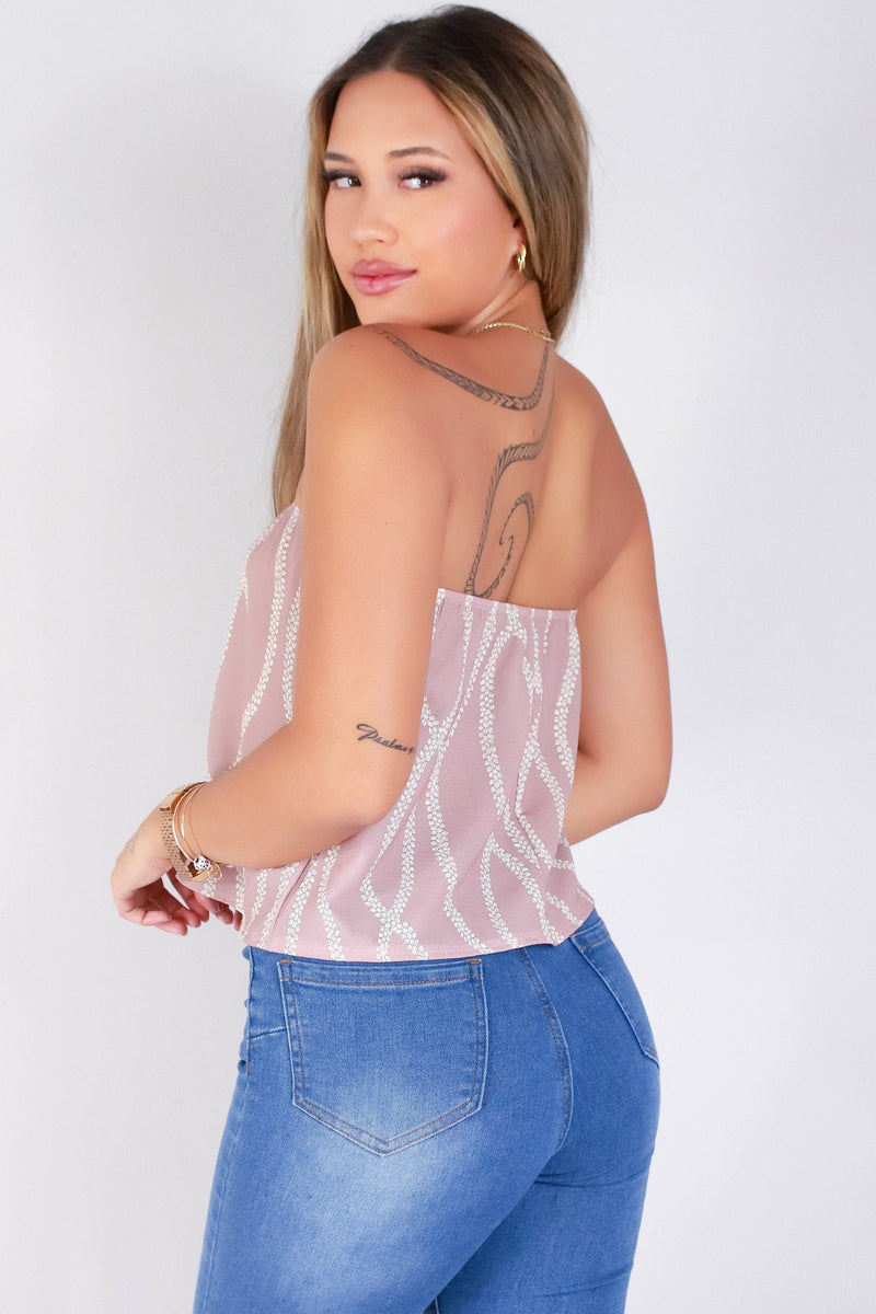 Jeans Warehouse Hawaii - TANK PRINT WOVEN DRESSY TOPS - LEI MOMI CROP TOP | By LUZ