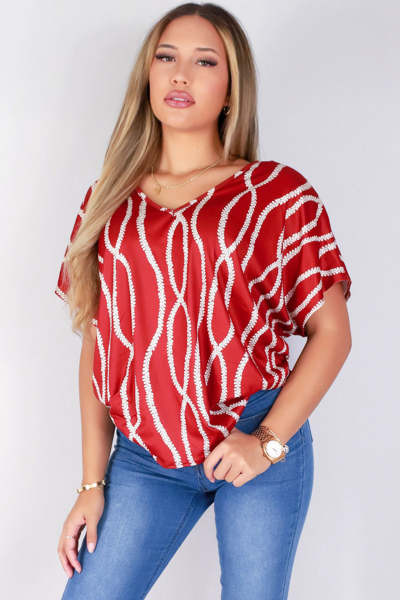 Jeans Warehouse Hawaii - SS PRINT - LEI MOMI DOLMAN TOP | By LUZ