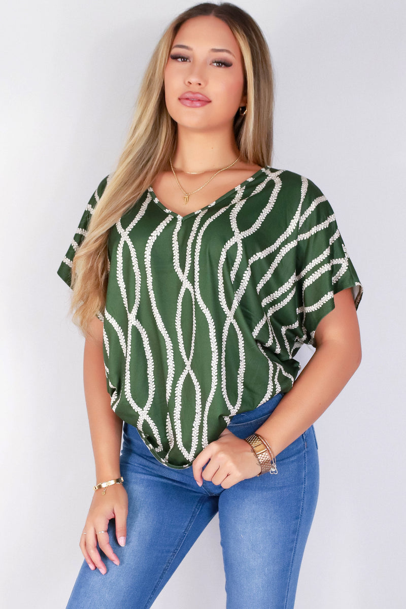 Jeans Warehouse Hawaii - SS PRINT - LEI MOMI DOLMAN TOP | By LUZ