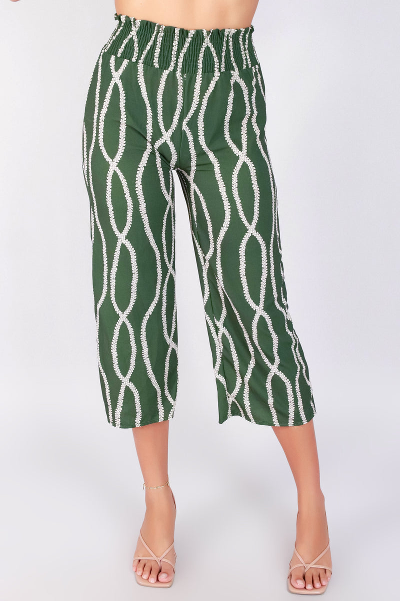 Jeans Warehouse Hawaii - PRINT WOVEN CAPRI&