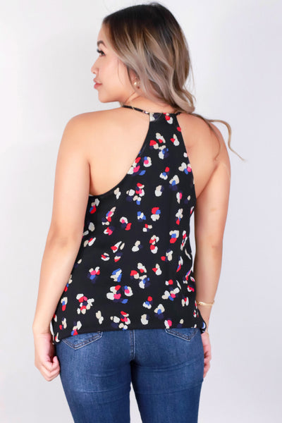 Jeans Warehouse Hawaii - S/L PRINT WOVEN TOPS - SLEEVELESS Y-BACK TOP | By TYCHE