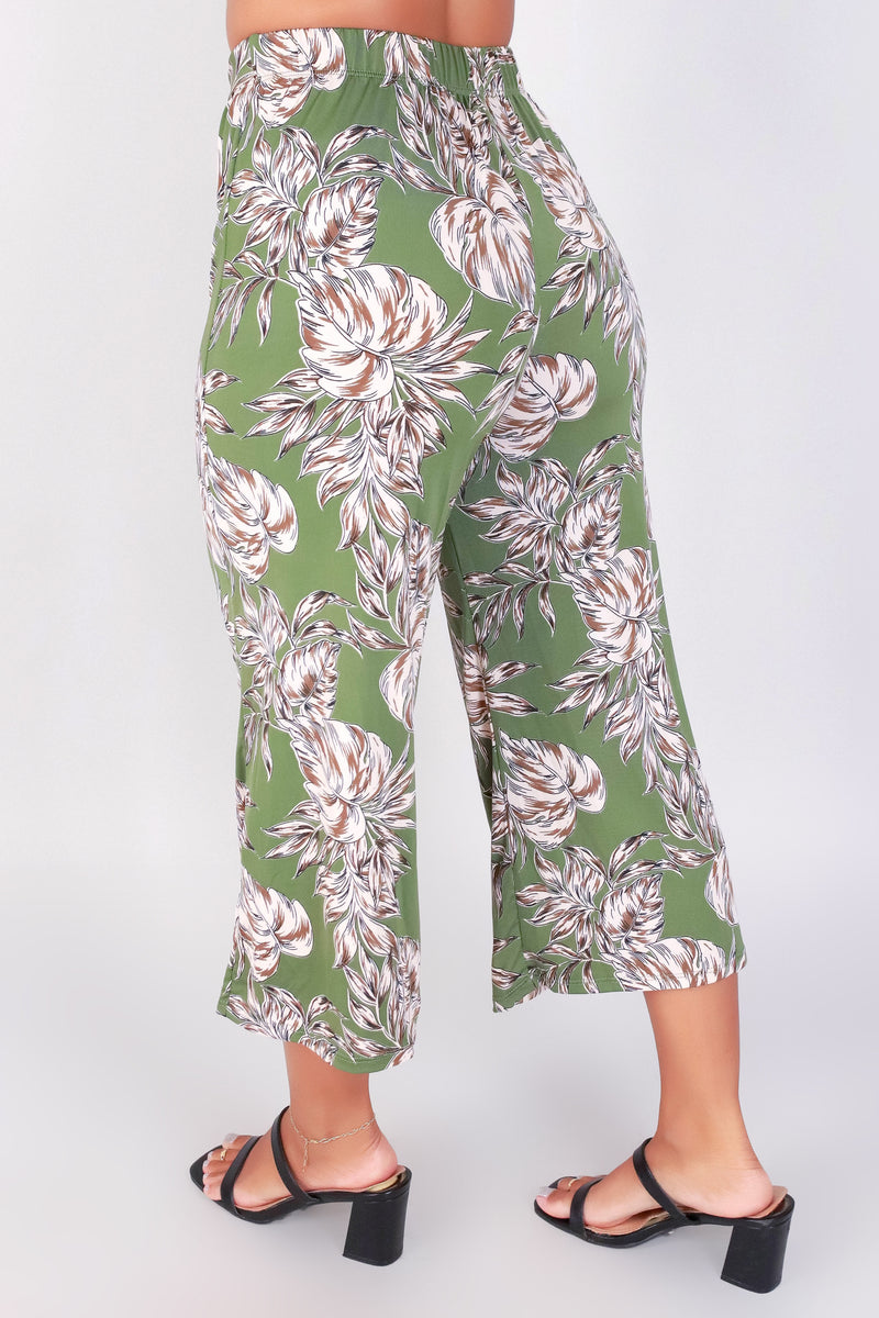 Jeans Warehouse Hawaii - PRINT KNIT CAPRI&