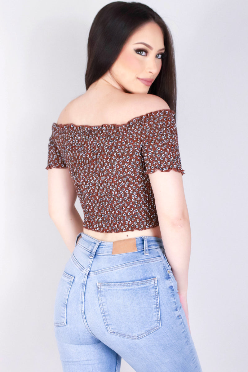 Jeans Warehouse Hawaii - S/S PRINT WOVEN DRESSY TOPS - NEXT TRIAL CROP TOP | By PAPERMOON/ B_ENVIED