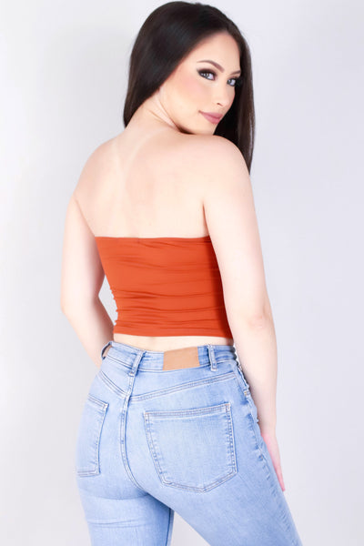 Jeans Warehouse Hawaii - SL CASUAL SOLID - WHAT'S UP CROP TOP | By TIMING