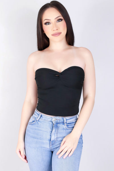 Jeans Warehouse Hawaii - SL CASUAL SOLID - WHAT'S UP CROP TOP | By TIMING