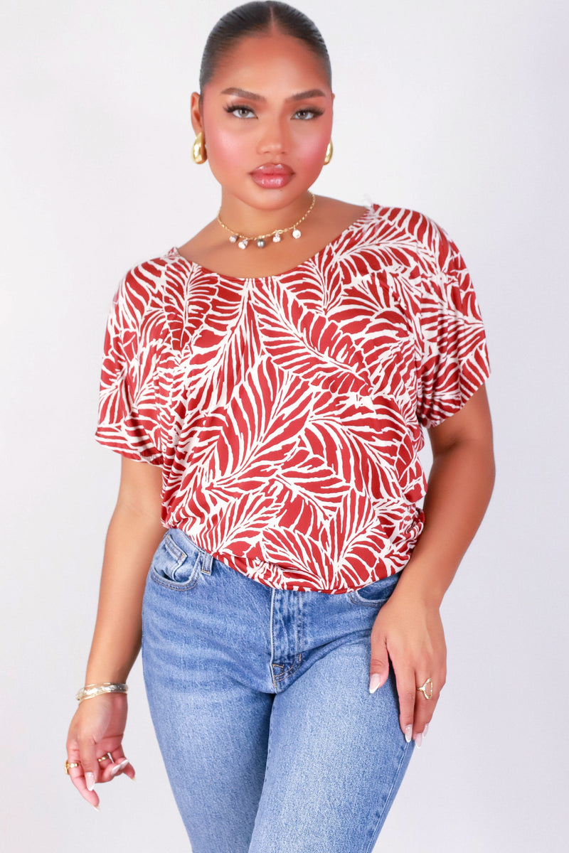 SEE THE POINT DOLMAN TOP