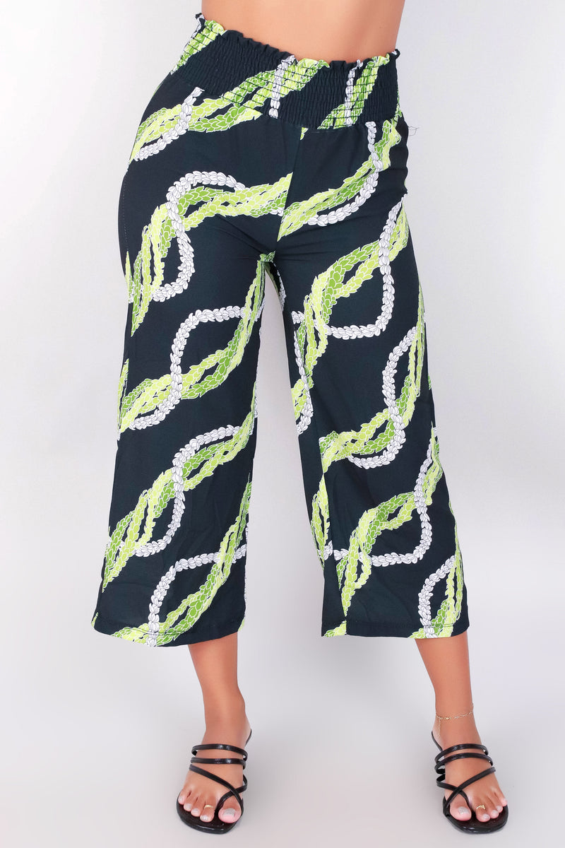 Jeans Warehouse Hawaii - PRINT WOVEN CAPRI&