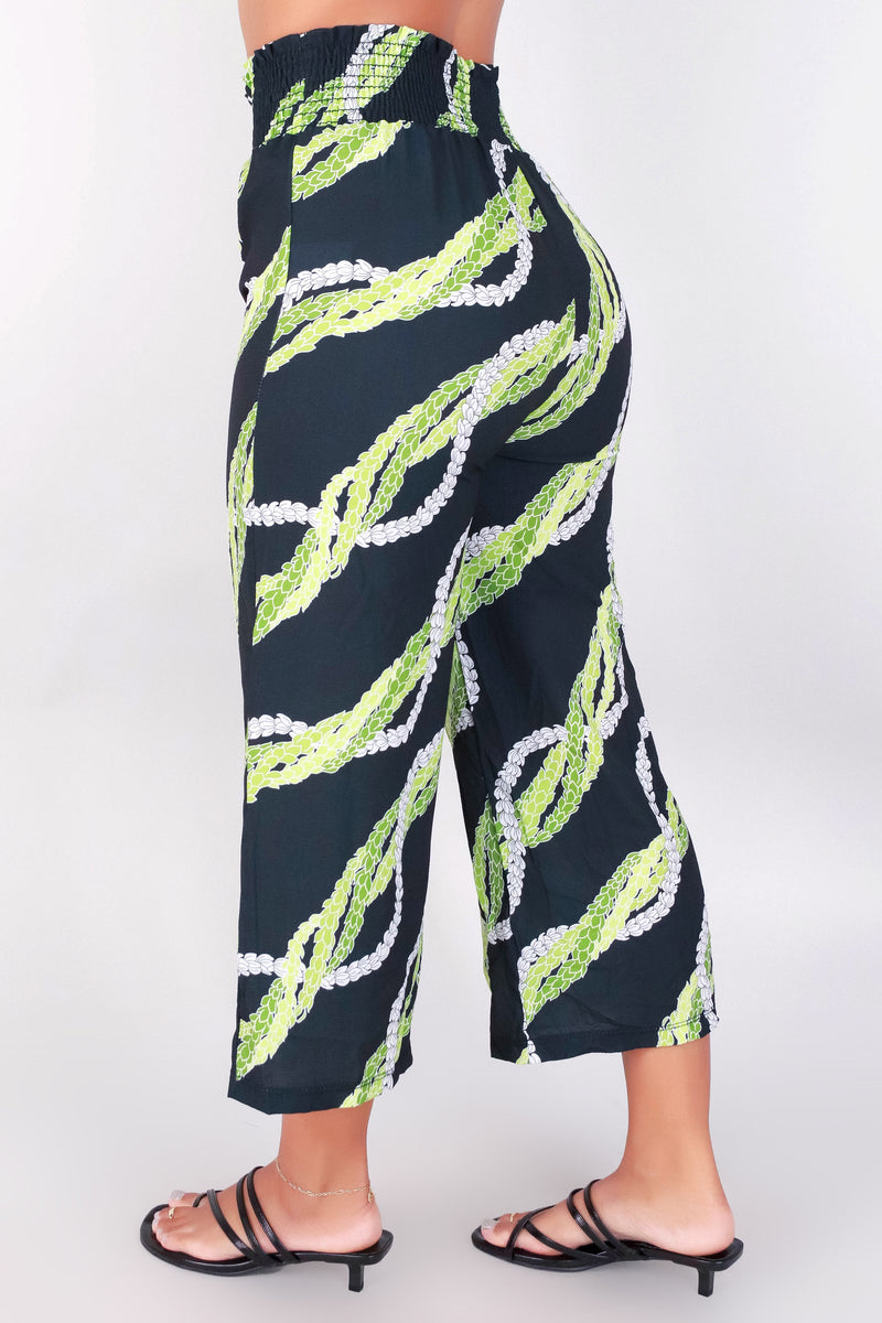 Jeans Warehouse Hawaii - PRINT WOVEN CAPRI&