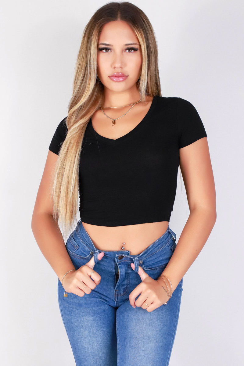 Jeans Warehouse Hawaii - S/S SOLID BASIC - EVERY GIRL NEEDS THIS TOP | By SHINE IMPORTS /BOZZOLO