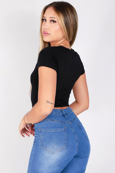 Jeans Warehouse Hawaii - S/S SOLID BASIC - EVERY GIRL NEEDS THIS TOP | By SHINE IMPORTS /BOZZOLO