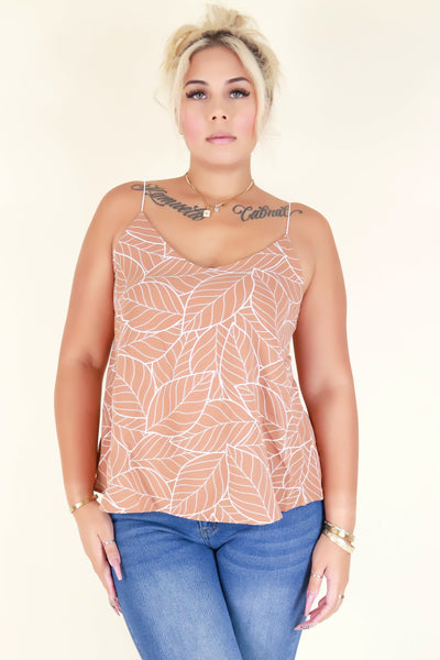 Jeans Warehouse Hawaii - PLUS S/L PRINT WOVEN TOPS - CHANGED MY MIND TOP | By ZENOBIA