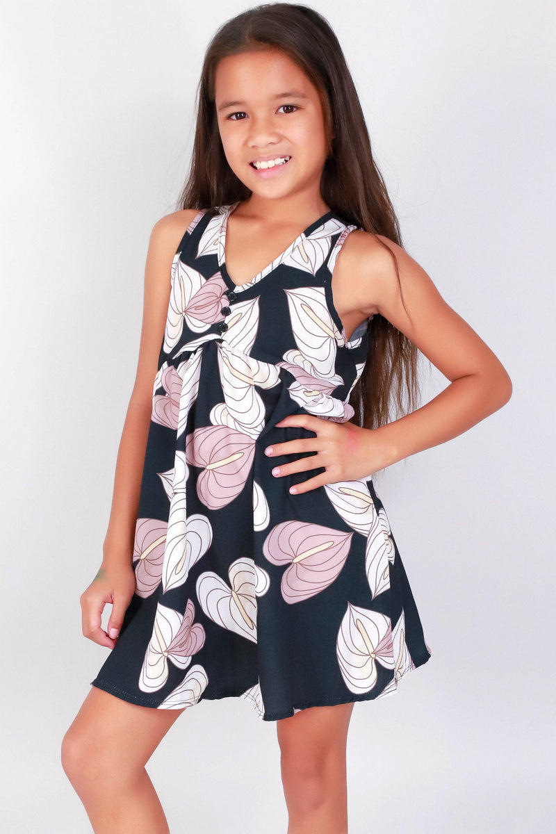 Jeans Warehouse Hawaii - DRESSES 4-6X - ANTHURIUM DRESS | KIDS SIZE 4-6X | By LUZ