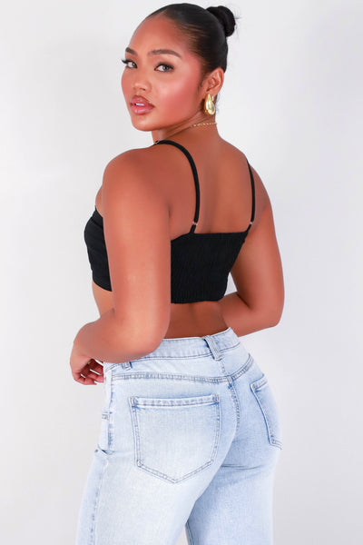 Jeans Warehouse Hawaii - TANK SOLID WOVEN DRESSY TOPS - FIND ME CROP TOP | By TIMING