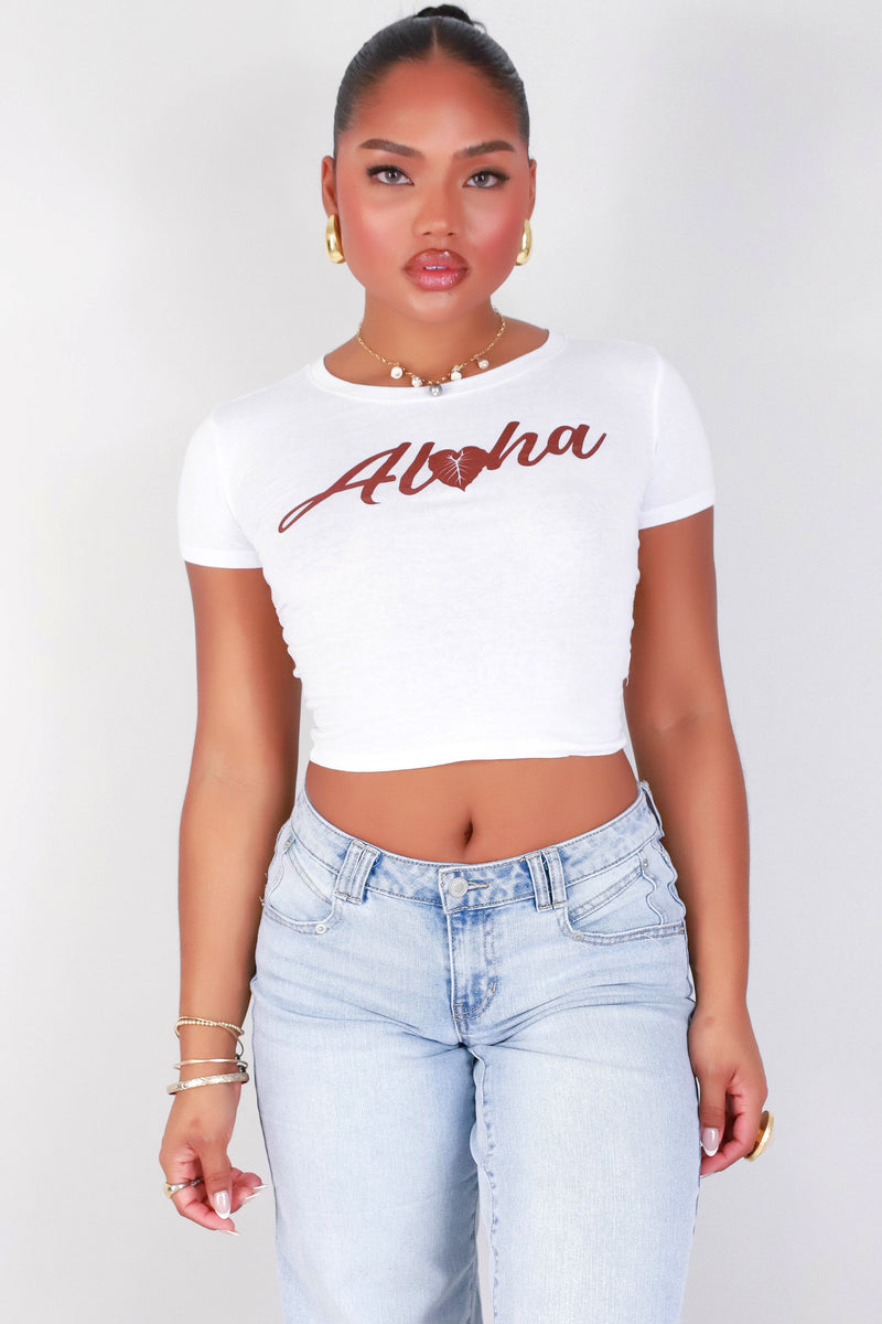 Jeans Warehouse Hawaii - S/S SCREEN - ALOHA BABY TEE | By POPULAR 21