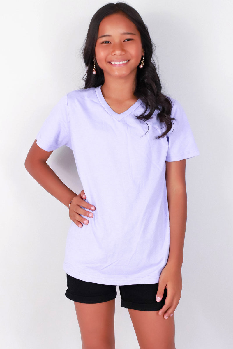 Jeans Warehouse Hawaii - S/S SOLID TOPS 7-16 - EVERY GIRL NEEDS THIS TEE | KIDS SIZE 7-16 | By SEASONAL OFF PRICE