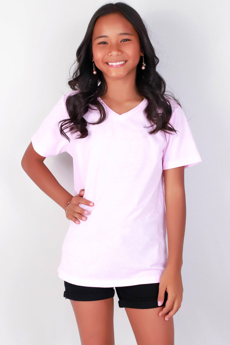 Jeans Warehouse Hawaii - S/S SOLID TOPS 7-16 - EVERY GIRL NEEDS THIS TEE | KIDS SIZE 7-16 | By SEASONAL OFF PRICE