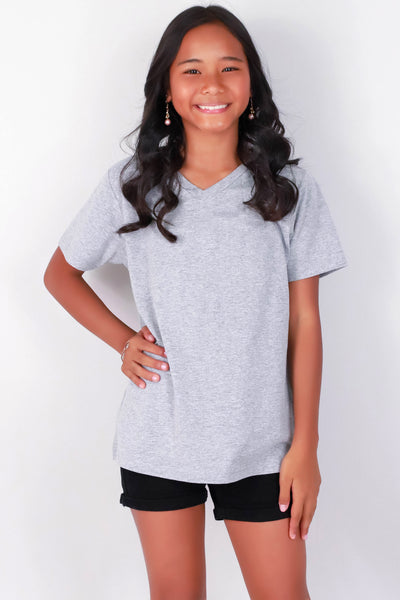 Jeans Warehouse Hawaii - S/S SOLID TOPS 7-16 - EVERY GIRL NEEDS THIS TEE | KIDS SIZE 7-16 | By SEASONAL OFF PRICE